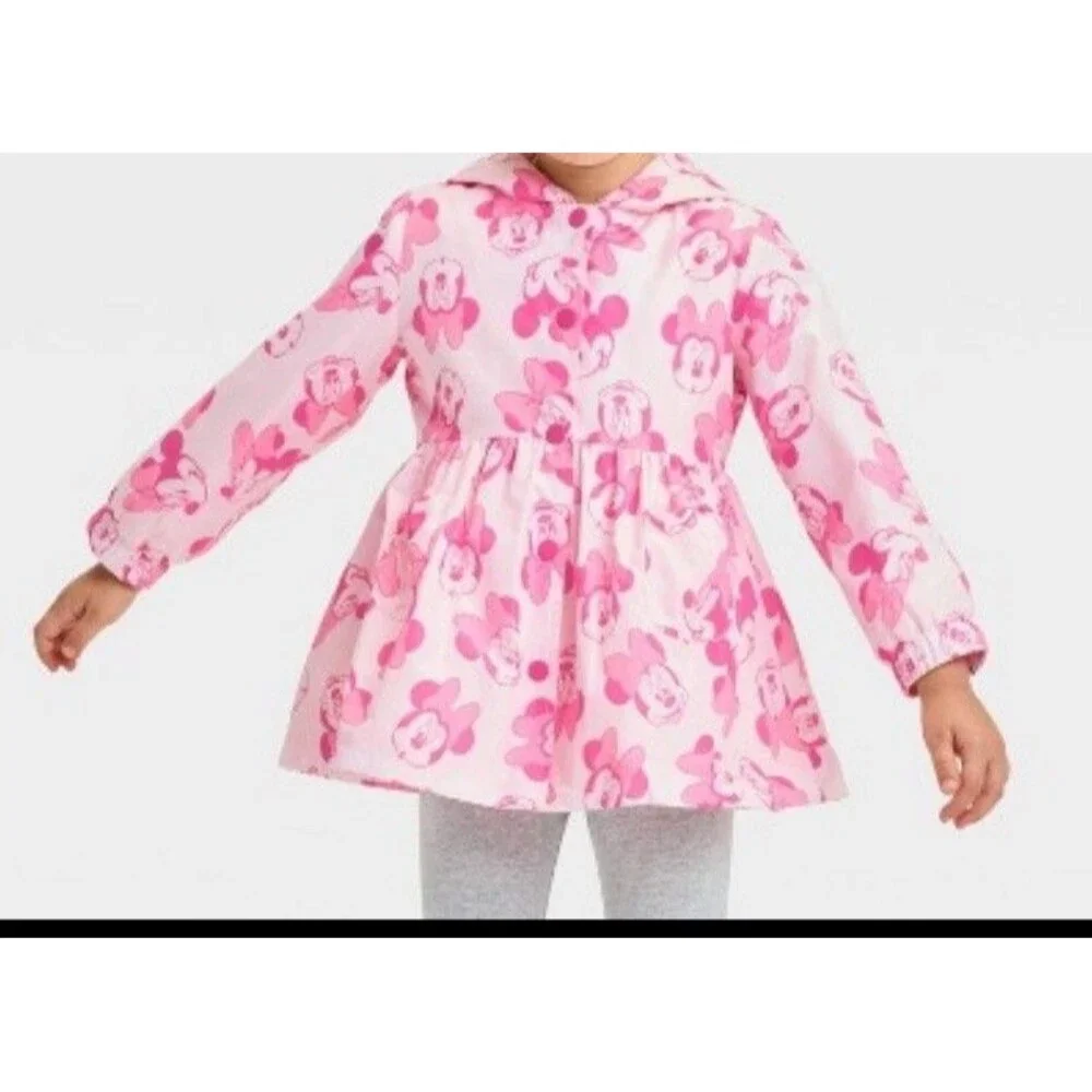 Toddler Girls' Disney Minnie Mouse Lightweight Jacket Size 4T